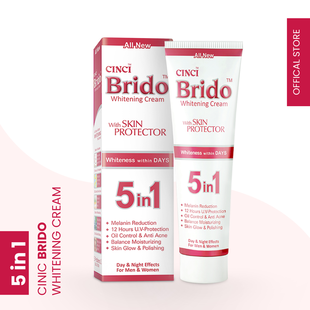 Brido 5in1 Whitening Cream 